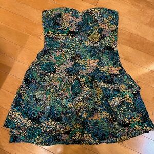 Floral Strapless Dress